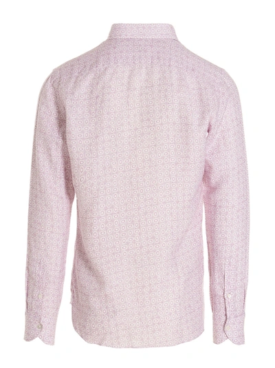 Shop Borriello Printed Linen Shirt