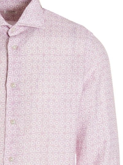 Shop Borriello Printed Linen Shirt