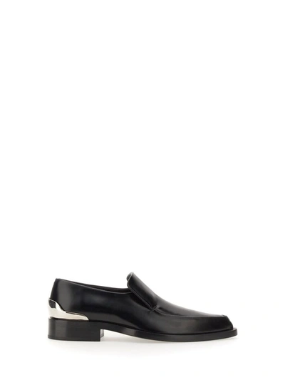 Shop Jil Sander Leather Loafer In Black