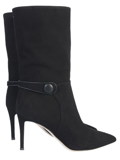 Shop Giuseppe Zanotti Suede Boot In Black