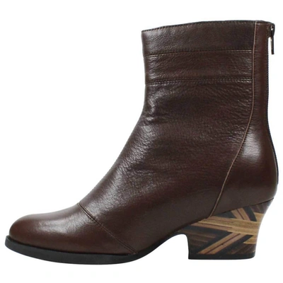 Shop L'amour Des Pieds Women's Joosa Boot In Chocolate Lamb In Brown