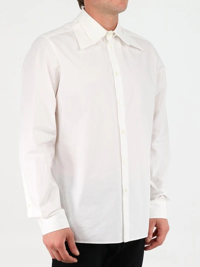 Shop Valentino White Shirt With Double Collar