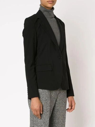 Shop Theory Fitted Single-breasted Blazer In Black