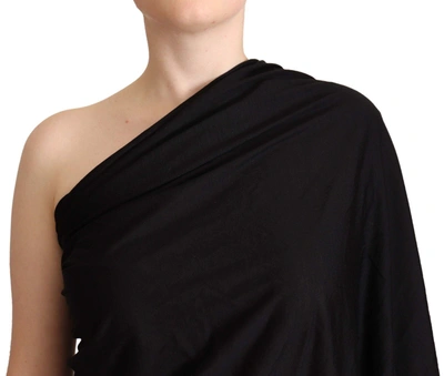 Shop Dolce & Gabbana Elegant One-shoulder Wool Women's Top In Black