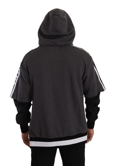 Dolce & Gabbana Gray Black  #dgmillennials Sweater In Black And Gray