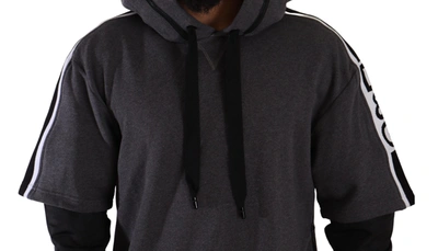 Dolce & Gabbana Gray Black  #dgmillennials Sweater In Black And Gray