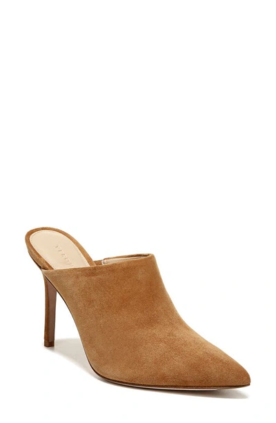 Shop Veronica Beard Lisa Pointed Toe Mule In Latte