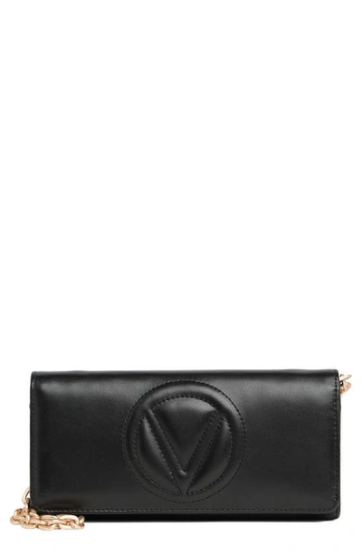 Valentino by Mario Valentino Ajah Dollaro Leather Chain Wallet - Black