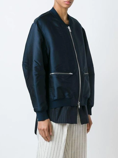 Shop 3.1 Phillip Lim / フィリップ リム Shirt Tail Bomber Jacket In Blue