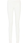 The Row Stratton Stretch Cotton-blend Leggings In White