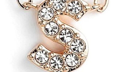 Shop Nadri Initial Pendant Necklace In S Rose Gold