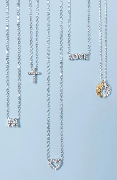 Shop Nadri Initial Pendant Necklace In X Gold