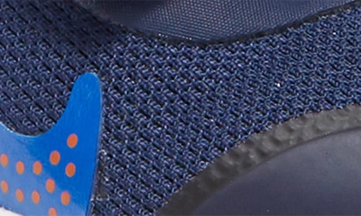 Shop Nike Kids' Omni Multi-court Sneaker In Navy/ Orange/ Blue