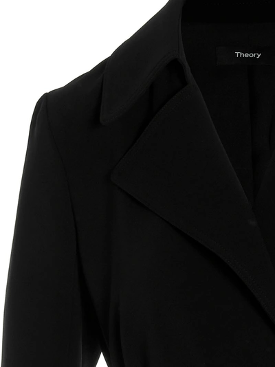 Shop Theory 'oaklane' Trench Coat In Black