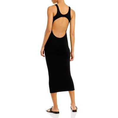 Shop Remain Elvirah Womens Textured Cut-out Bodycon Dress In Black
