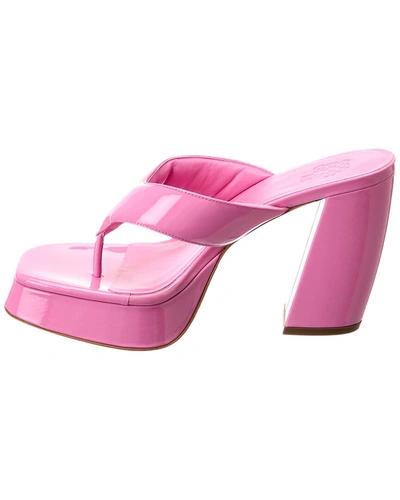 Shop Gia Borghini Gia 17 Patent Platform Sandal In Pink