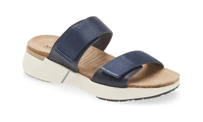 Shop Naot Women's Calliope Sandal In Soft Ink Leather/polar Sea Leather/navy In Blue