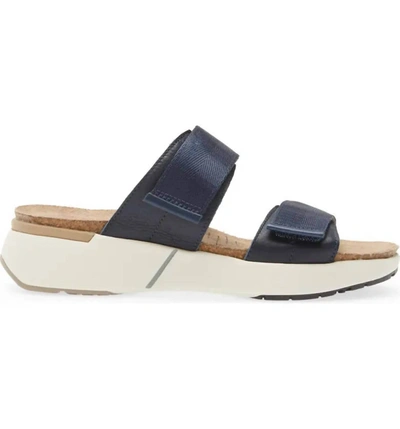 Shop Naot Women's Calliope Sandal In Soft Ink Leather/polar Sea Leather/navy In Blue