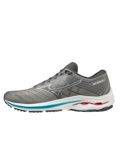 Shop Mizuno Men's Wave Inspire 18 Running Shoe In Ultimate Grey-silver