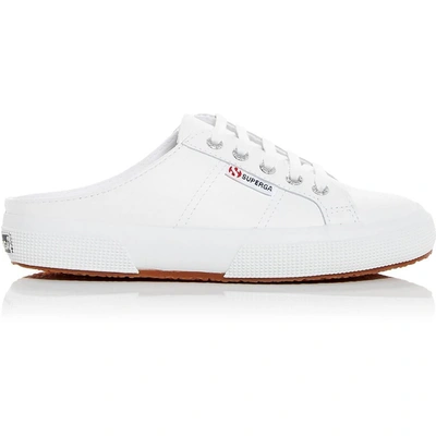 Shop Superga 2402 Mens Lace-up Leather Slip-on Shoes In White