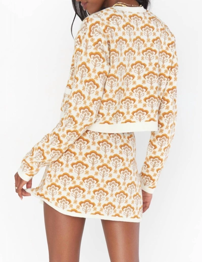 Shop Show Me Your Mumu Sharon Skirt In Honey Wildflower Knit In White