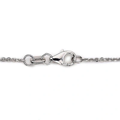 Suzy Levian 14k White Gold 3/5ct Tdw Bezel Diamond Station Necklace (36 Inch) In Yellow