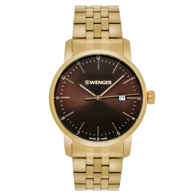 Wenger Swiss Army Men's Urban Classic 42mm Brown Dial Watch 01.1741.131 In Multi