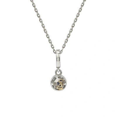 Suzy Levian Sterling Silver Blue Sapphire And Diamond Accent Pendant Necklace
