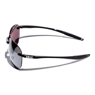 Revo Men's Descend A Black Graphite Polarized Aviator Sunglasses In Black