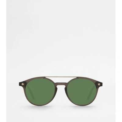 Shop Tod's Sunglasses In Green