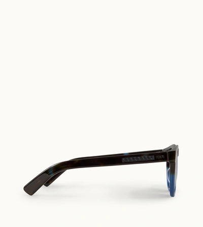 Shop Tod's Sunglasses In Blue