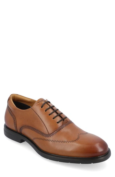 Thomas & Vine Hughes Wide Width Wingtip Oxford In Cognac