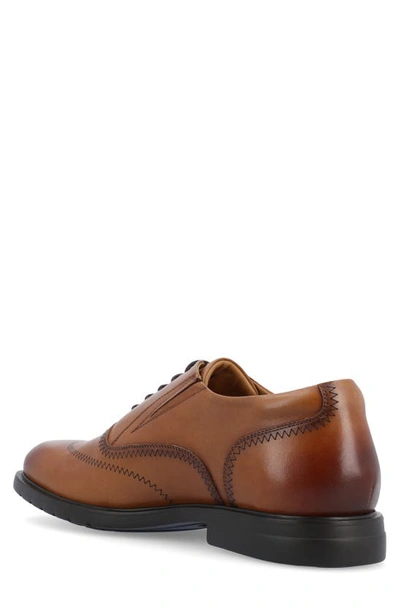 Thomas & Vine Hughes Wide Width Wingtip Oxford In Cognac
