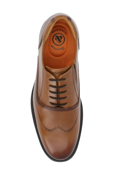 Thomas & Vine Hughes Wide Width Wingtip Oxford In Cognac