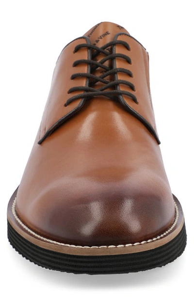 Shop Thomas & Vine Latimer Plain Toe Derby In Cognac