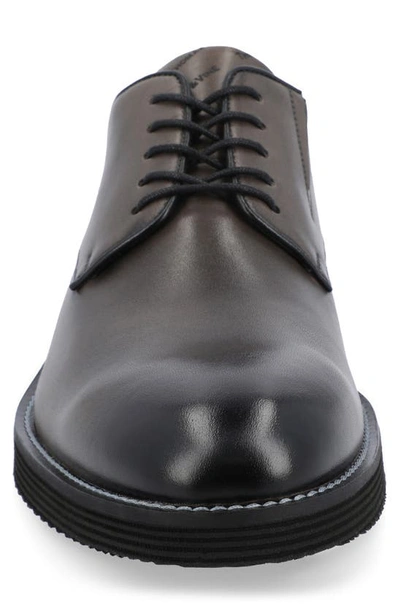 Shop Thomas & Vine Latimer Plain Toe Derby In Charcoal