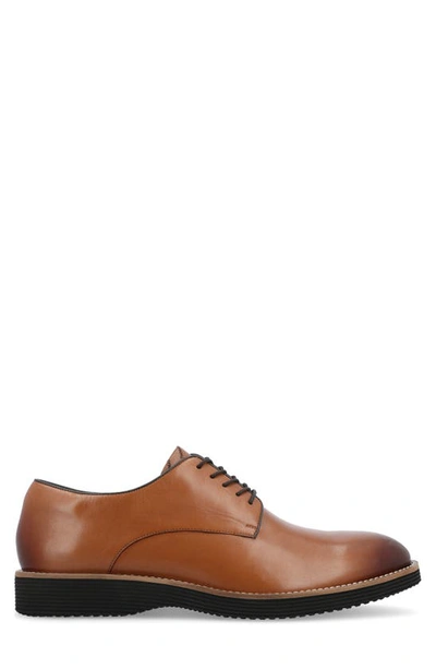 Thomas & Vine Latimer Plain Toe Derby In Cognac