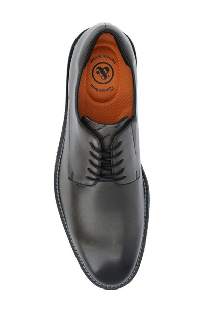 Shop Thomas & Vine Latimer Plain Toe Derby In Charcoal