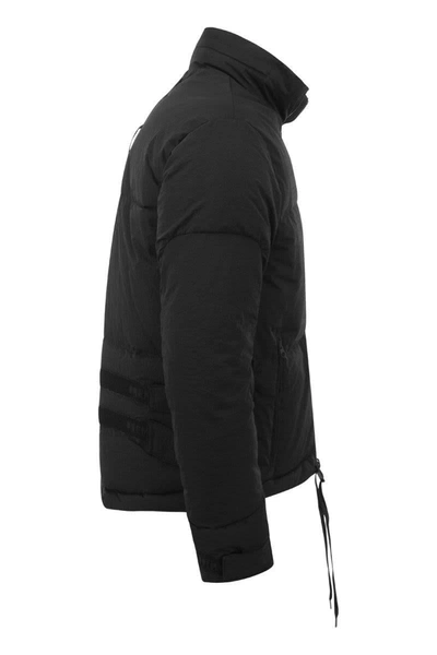 Shop Premiata Sondre - Short Down Jacket In Black