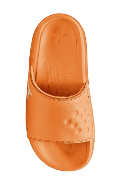 Shop Jordan Play Slide Sandal In Bright Citrus/ White
