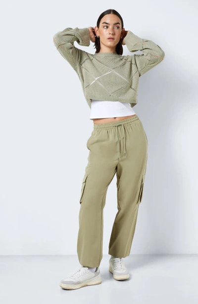 Shop Noisy May Kirby Cargo Joggers In Sage