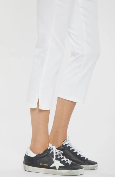 Nydj Piper High Rise Cropped Straight Leg Jeans In Optic White
