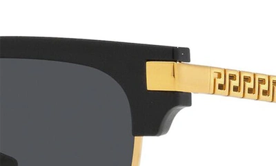 Shop Versace 55mm Square Sunglasses In Black