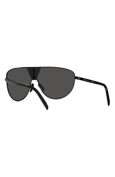 Prada Eyewear Rectangle Frame Sunglasses In Black