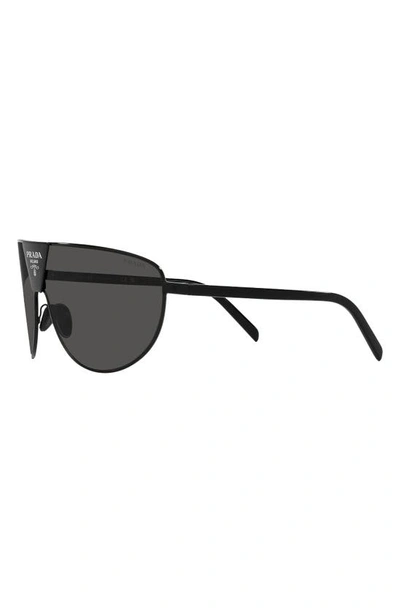 Prada Eyewear Rectangle Frame Sunglasses In Black