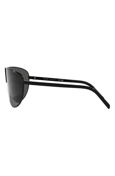 Prada Eyewear Rectangle Frame Sunglasses In Black