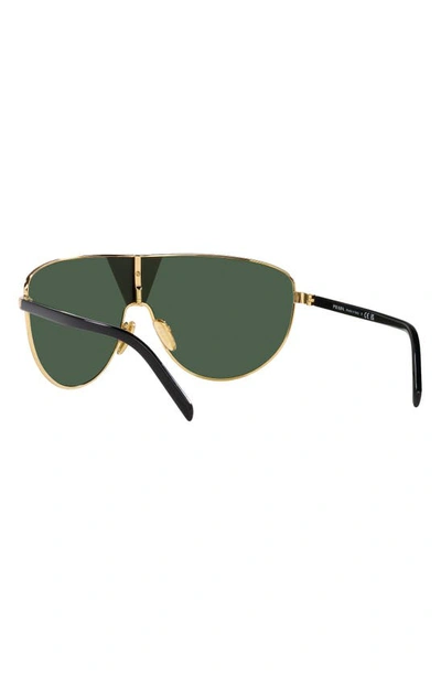 Shop Prada 37mm Rectangular Sunglasses In Gold