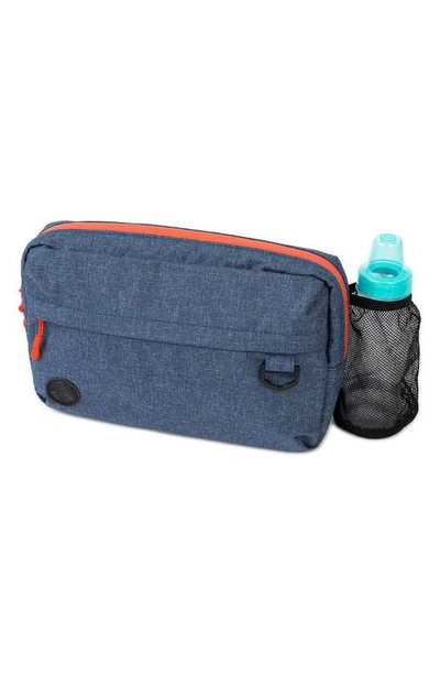 Shop Tushbaby The Pack Water Repellent Belt Bag In Chambray