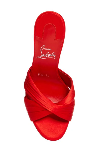 Shop Christian Louboutin Nicol Is Back Slide Sandal In Red