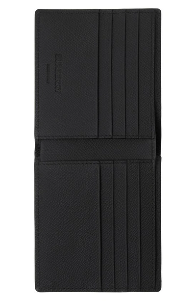 Shop Burberry Check Coated Canvas Bifold Wallet In Charcoal